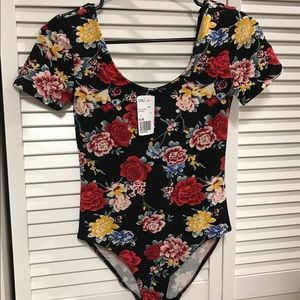 NWT Floral Bodysuit