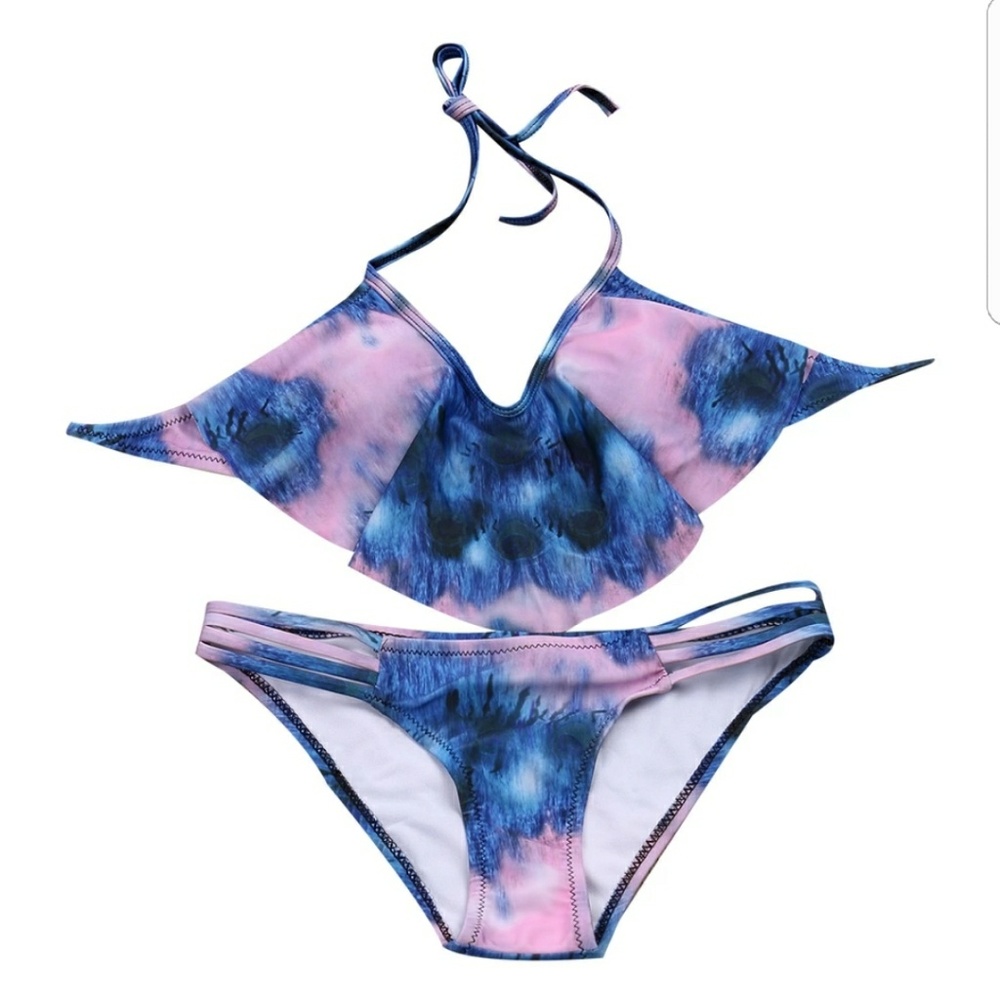 1 left!🔥CLEARANCE NO OFFERS. Flounce Bikini Set - Picture 3 of 8
