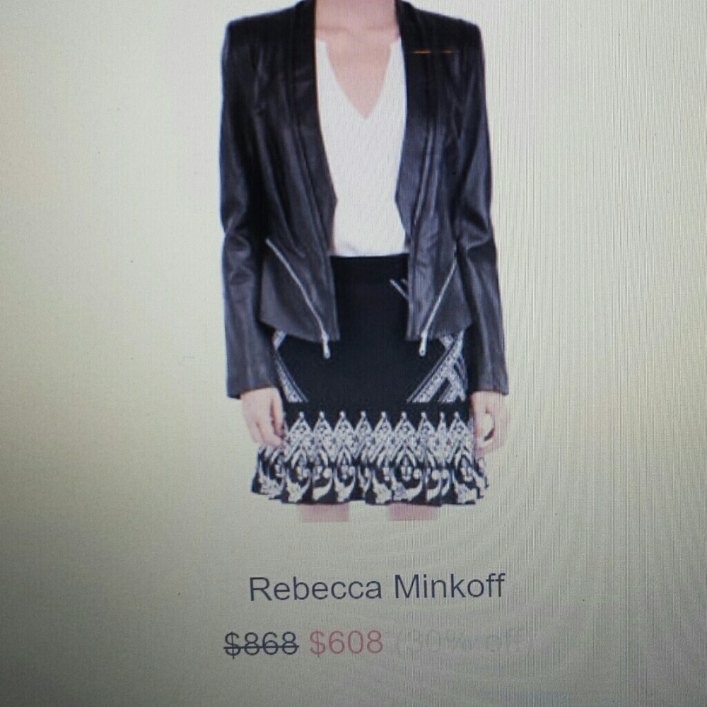 REBECCA MINKOFF, Nappa Leather Jacket