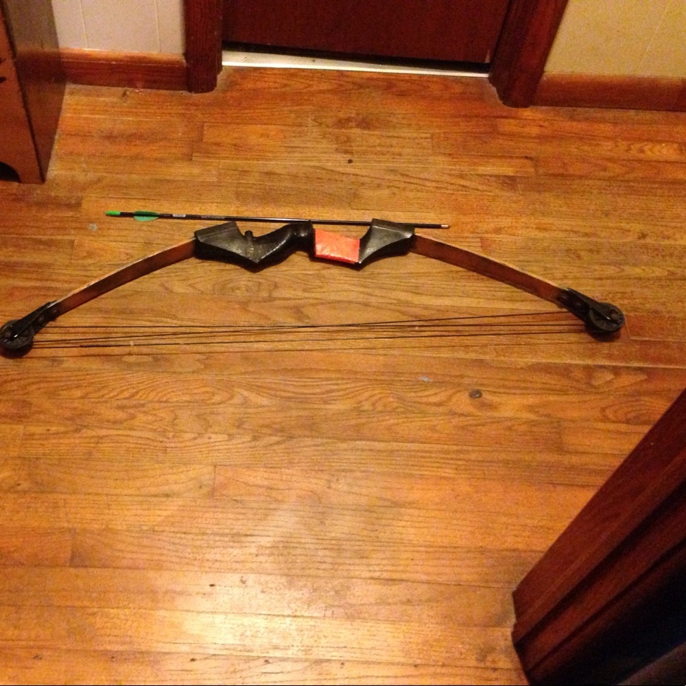A bow and arrow