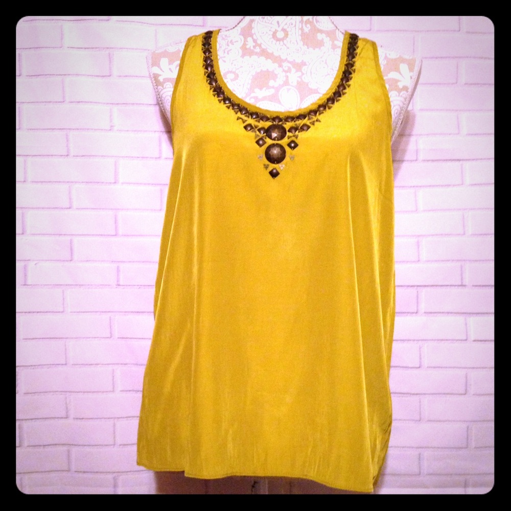 Urban Outfitters Embellished Thank Top size medium