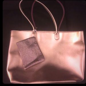 New w/tags Rose Gold tote