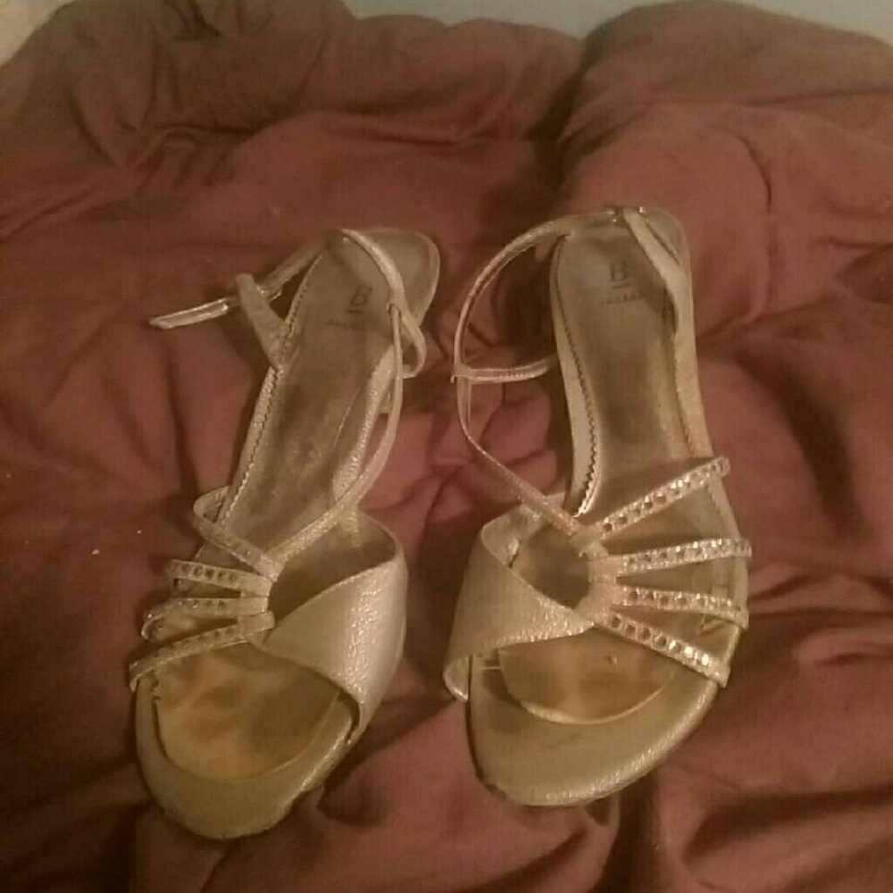Silver shoes