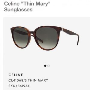 Celine Thin Mary sunglasses