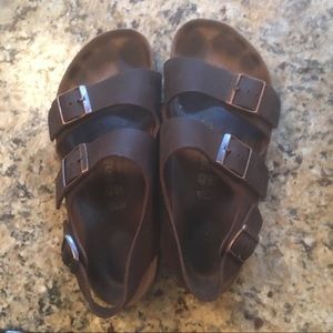 Birkenstock Milano sandals dark brown