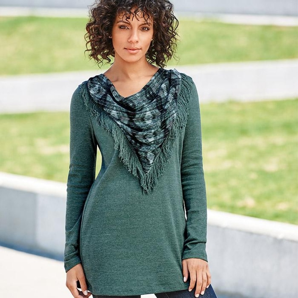 Scarf-Neck Top