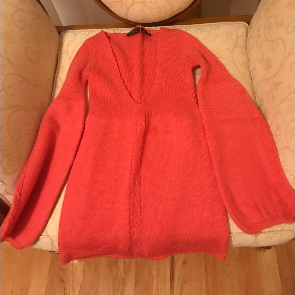 Coral tunic sweater