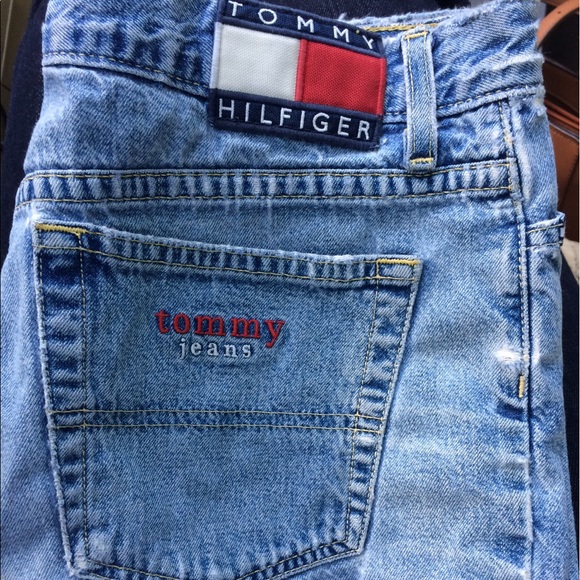 Vintage 90's Tommy Hilfiger Jean Cut Off Shorts 7 - Picture 2 of 4
