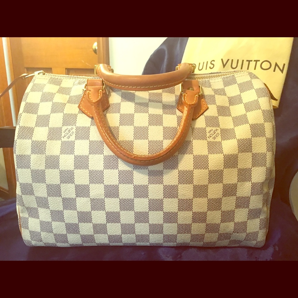 Louis Vuitton Damien Azur Speedy 30 handbag