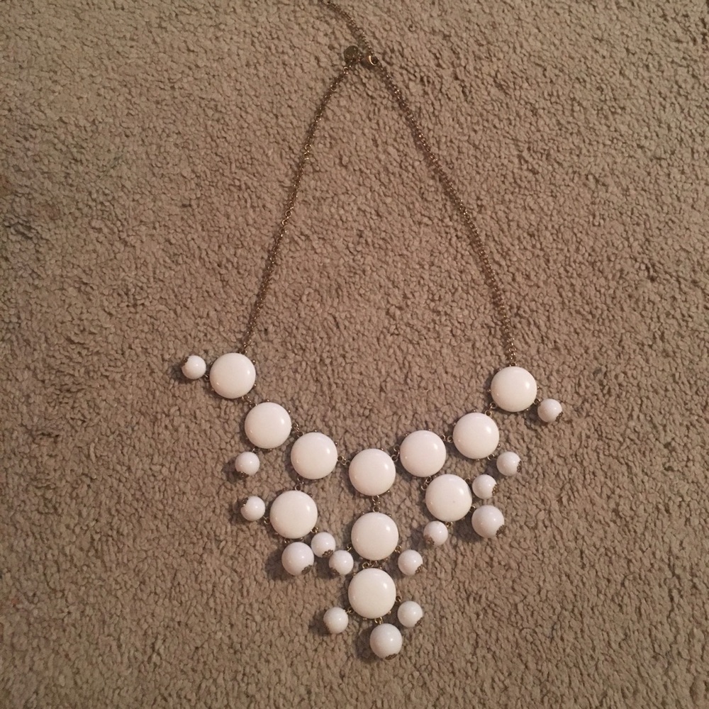White J.Crew bubble necklace