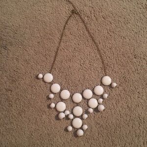 White J.Crew bubble necklace