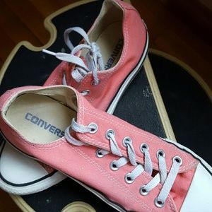Beachy pink converses