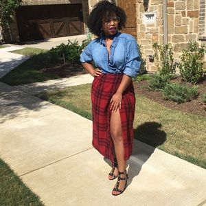 Flannel quilt wrap around skirt