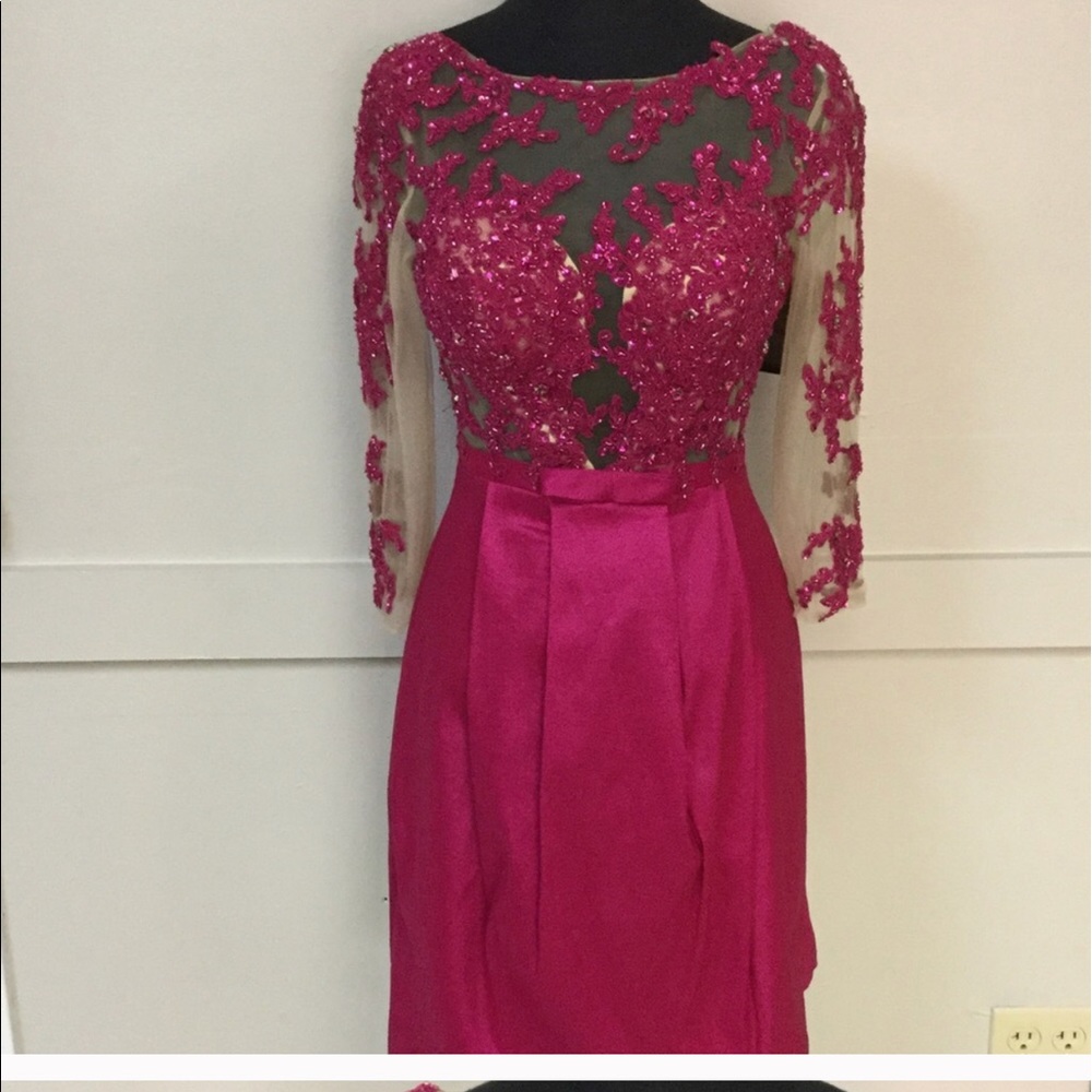 Mac Duggal Pink Short Cocktail Dress Size 4