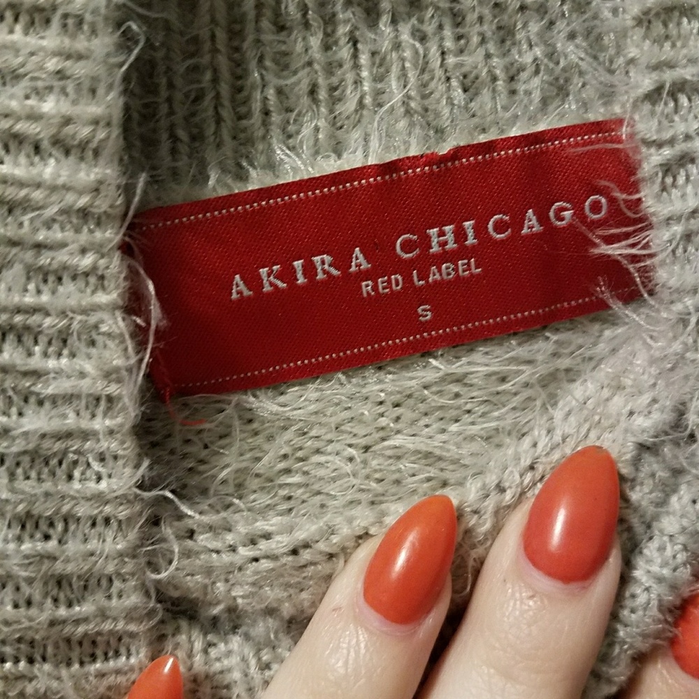 🚫SOLD🚫 Fuzzy high neck sweater crop - Picture 8 of 8