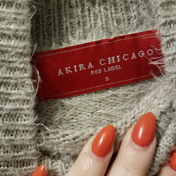 🚫SOLD🚫 Fuzzy high neck sweater crop - Picture 8 of 8