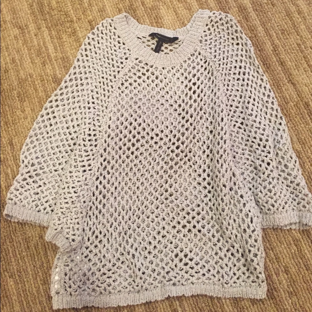 BCBG mesh dolman sweater