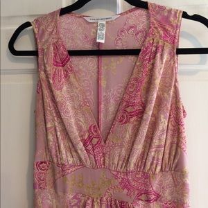 ONE WK SALE Diane Von Furstenburg silk dress sz M