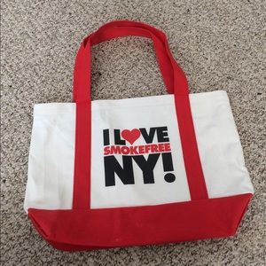 Canvas tote bag smoke-free New York summer