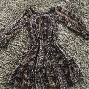 Purple White and Yellow Dress