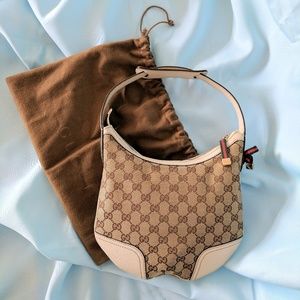 Gucci Monogram Canvas Princy Hobo Bag