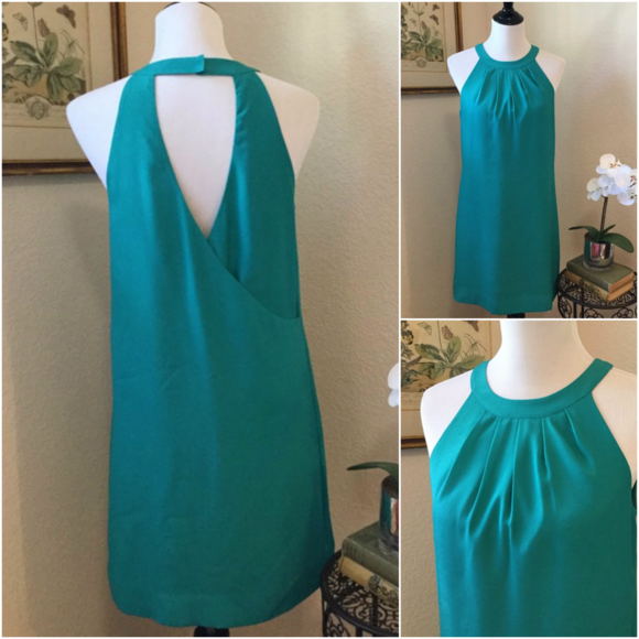 J. Crew Dresses & Skirts - J CREW Teal Halter Cocktail Dress