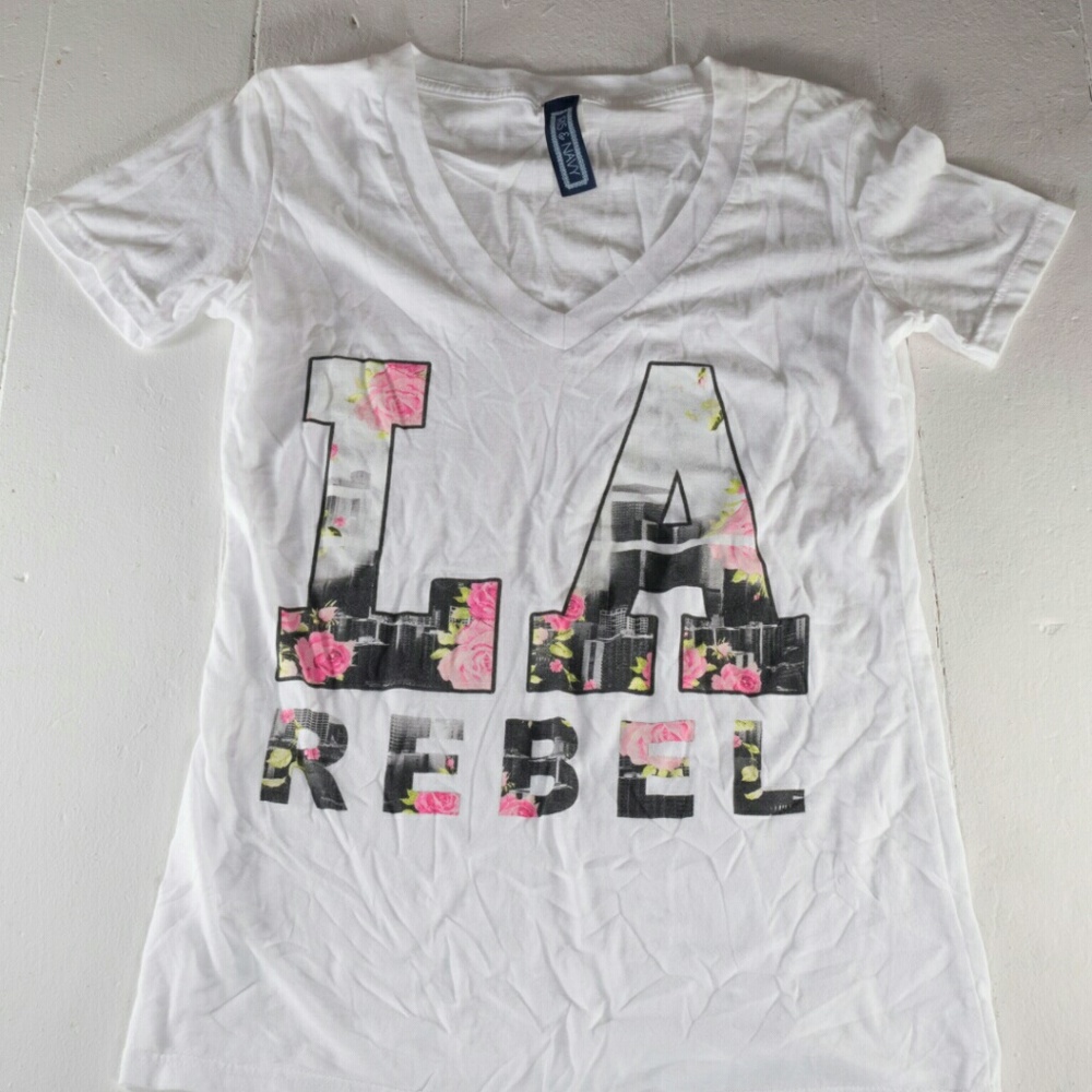 Iris & Navy LA Rebel Shirt Size Large