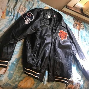 2017 Chicago Bears leatherMan Jacket