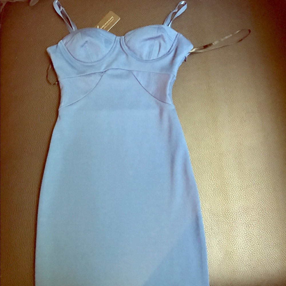 Blue Kardashian dress