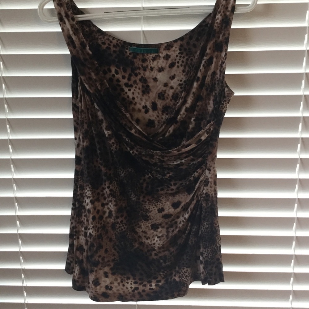 Velvet brand Leopard print blouse size 2