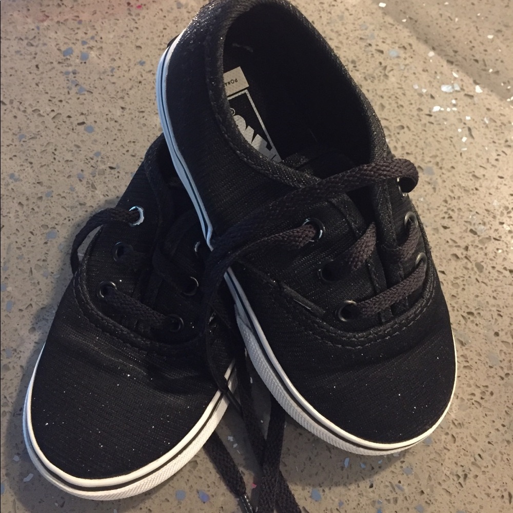 Glitter Black Vans