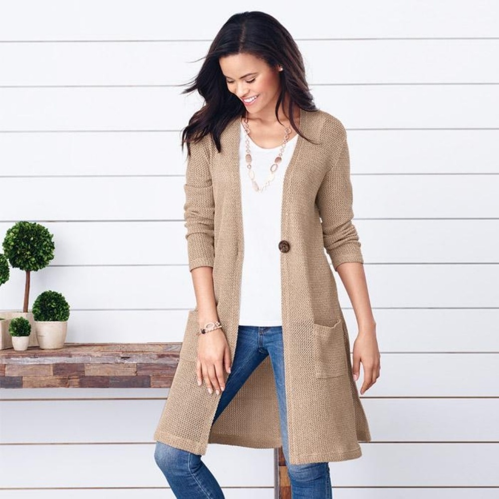 Lightweight Open-Weave Sweater