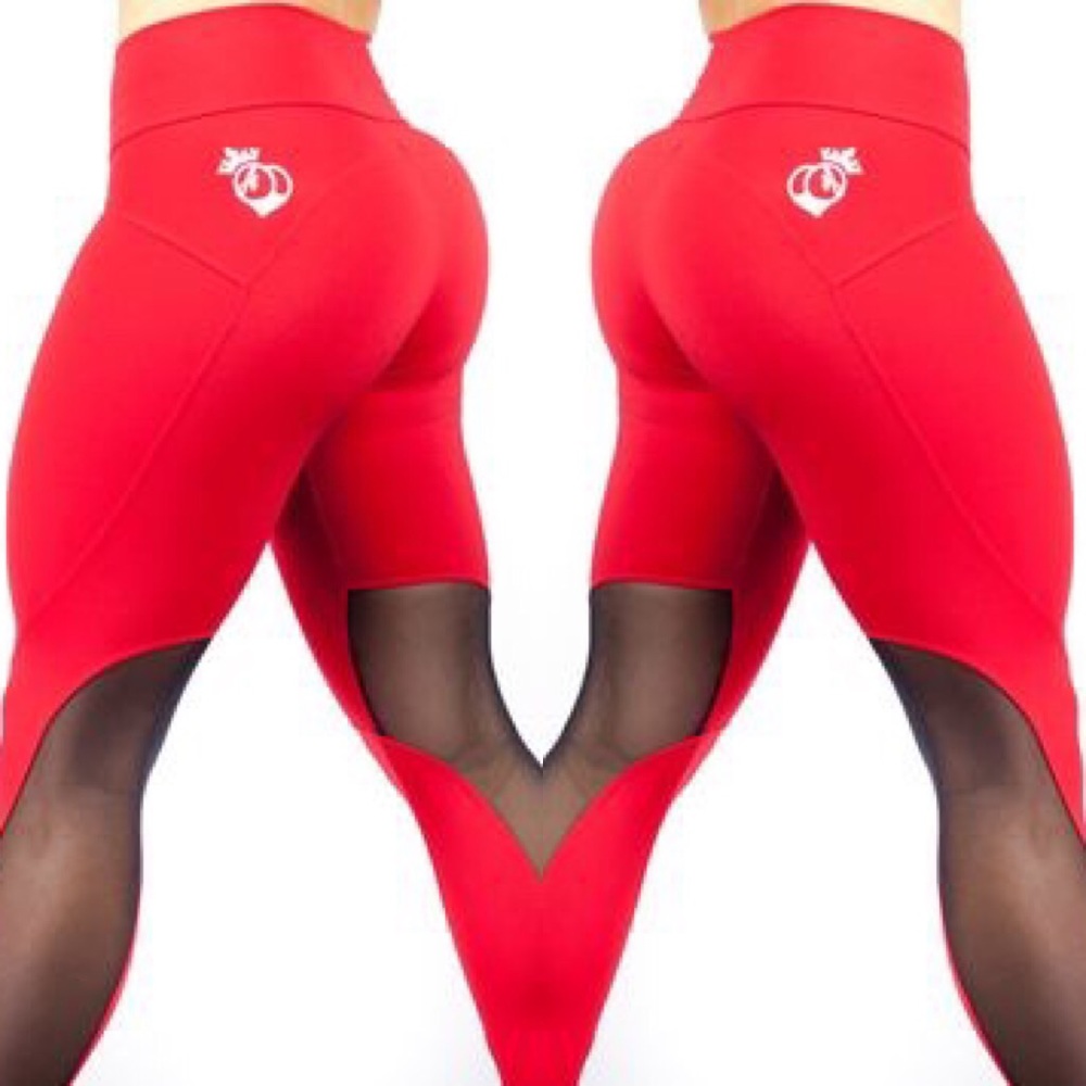 Booty Queen Apparel Leggings Red
