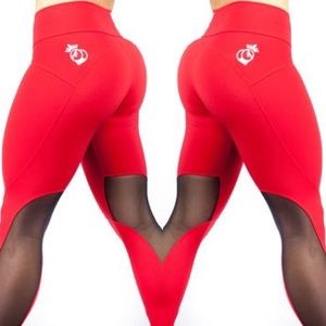Booty Queen Apparel Leggings Red