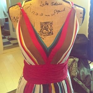 Beautiful colorful striped dress