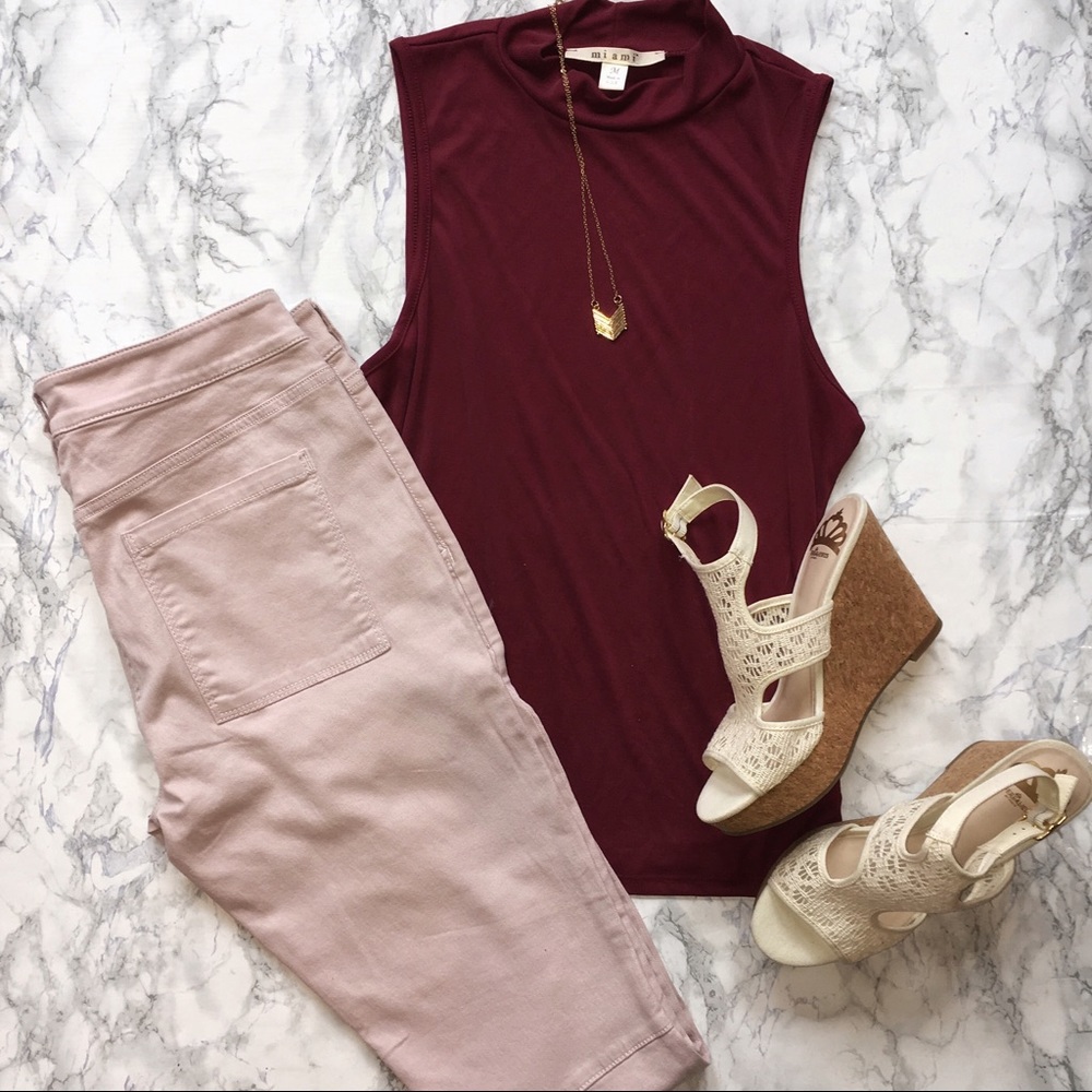 🖤Loft Pink Skinny Ankle Pant🖤