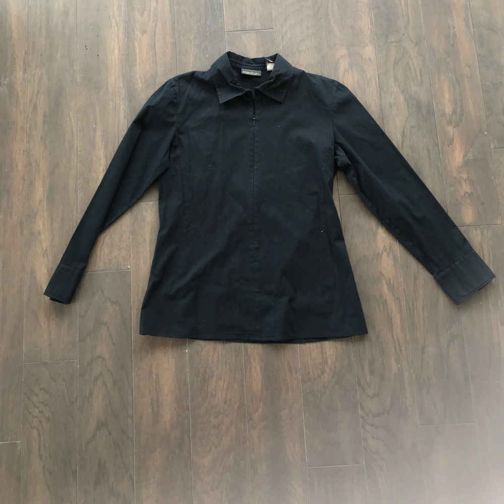 Banana Republic Stretch Black Shirt