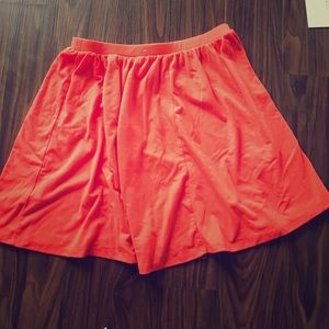 Old Navy bright orange circle soft skirt