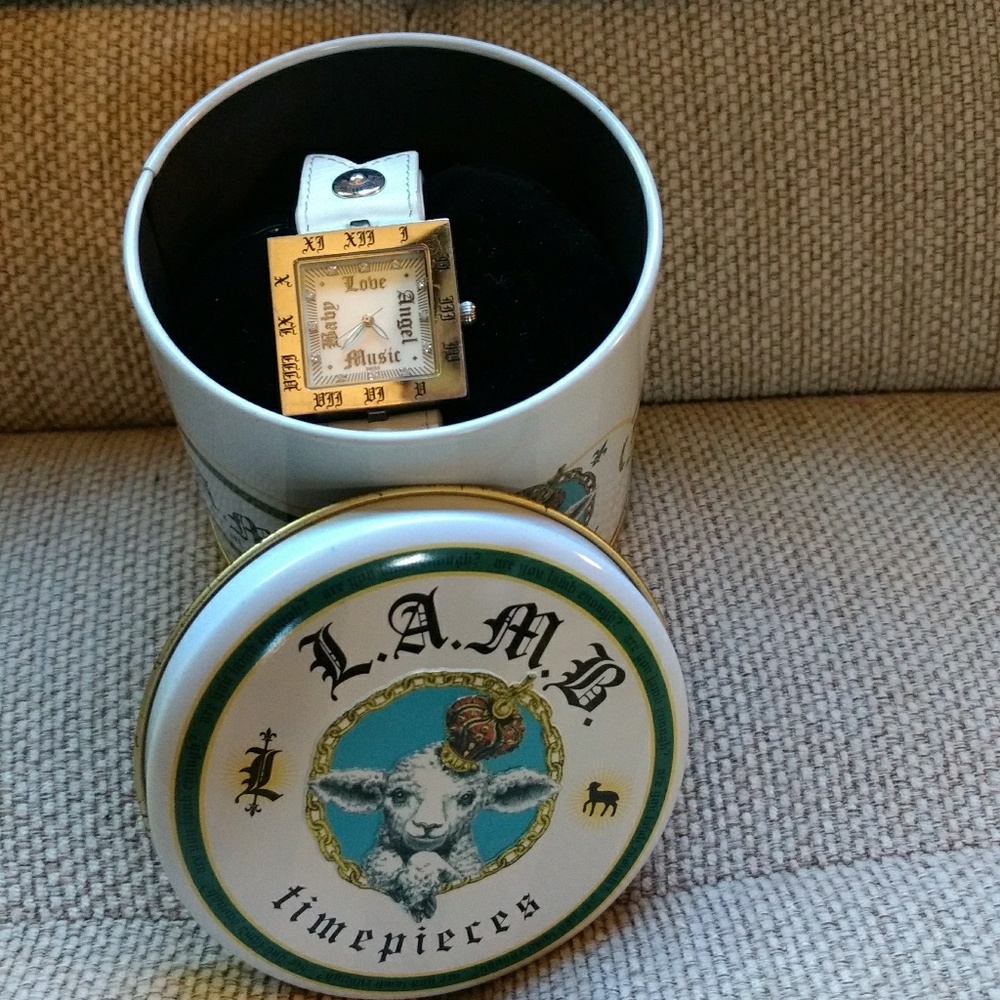 L.A.M.B. leather watch