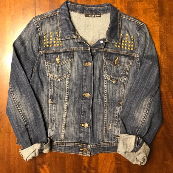 studded jean jacket