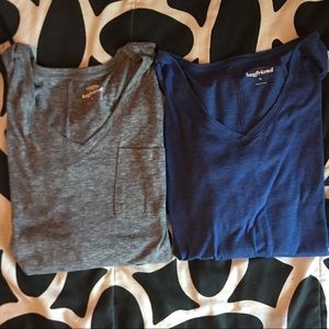 Combo; two Old Navy boyfriend shirts