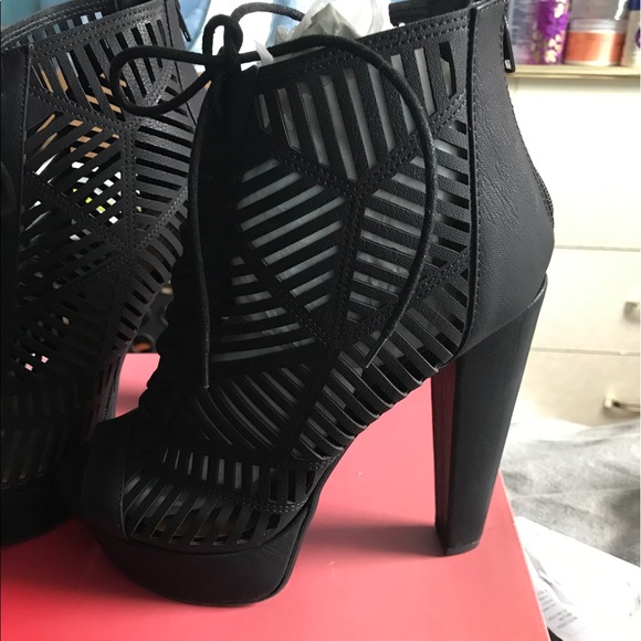Laser cut platform booties - Picture 4 of 5