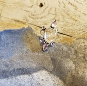 Rutalite Crystal quartz ring size 6