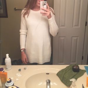 Cream long-sleeve sweater