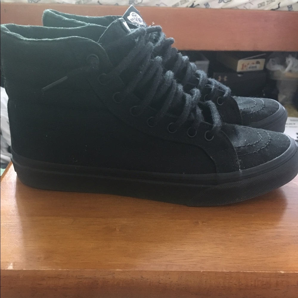 Vans Sk8 Hi Slim Mono Black