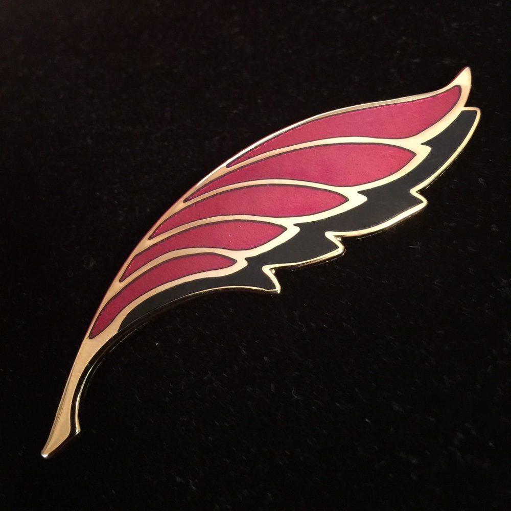 Enameled Wing Pin by Rivest handcrafted in Quebec
