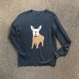 J. Crew Grey Frenchie Wool-Blend Sweater