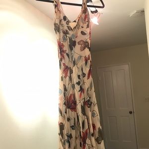 Beige floral Diane von furstenburg dress