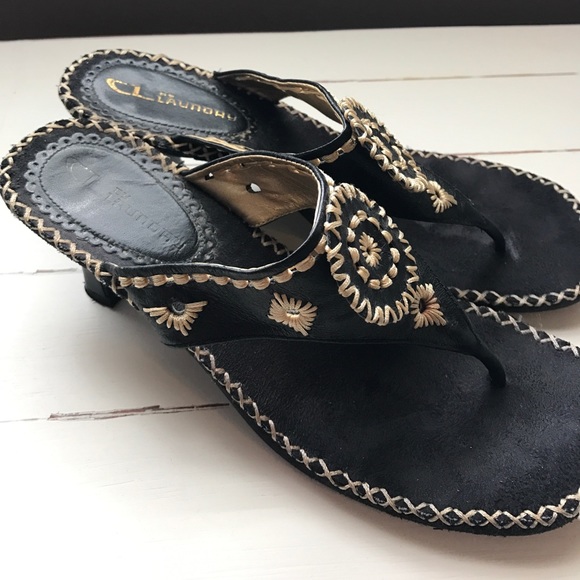 Chinese Laundry Shoes - 6.5 Leather Sandals by Laundry