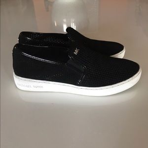 Michael Kors Perforated Suede Slip On Sneakers